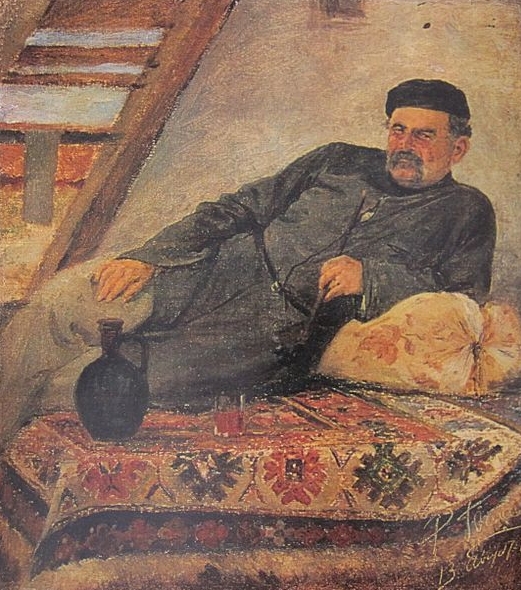 A Kakhetian man with a jar
